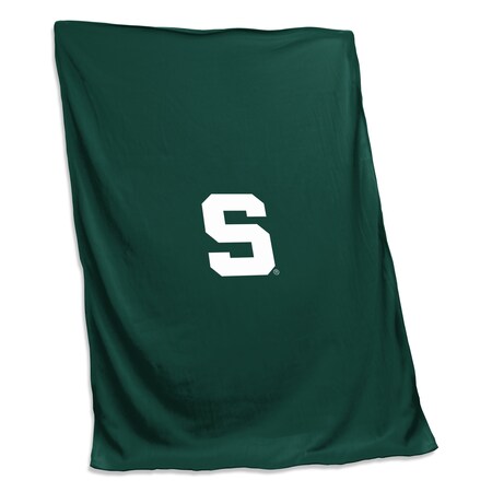 Logo Brands MI State Sweatshirt Blanket 172-74